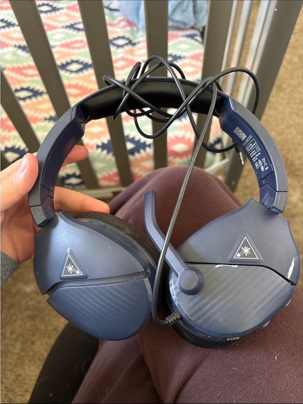 Turtle Beach Blue Wired Over-Ear Gaming Headset with Boom Mic